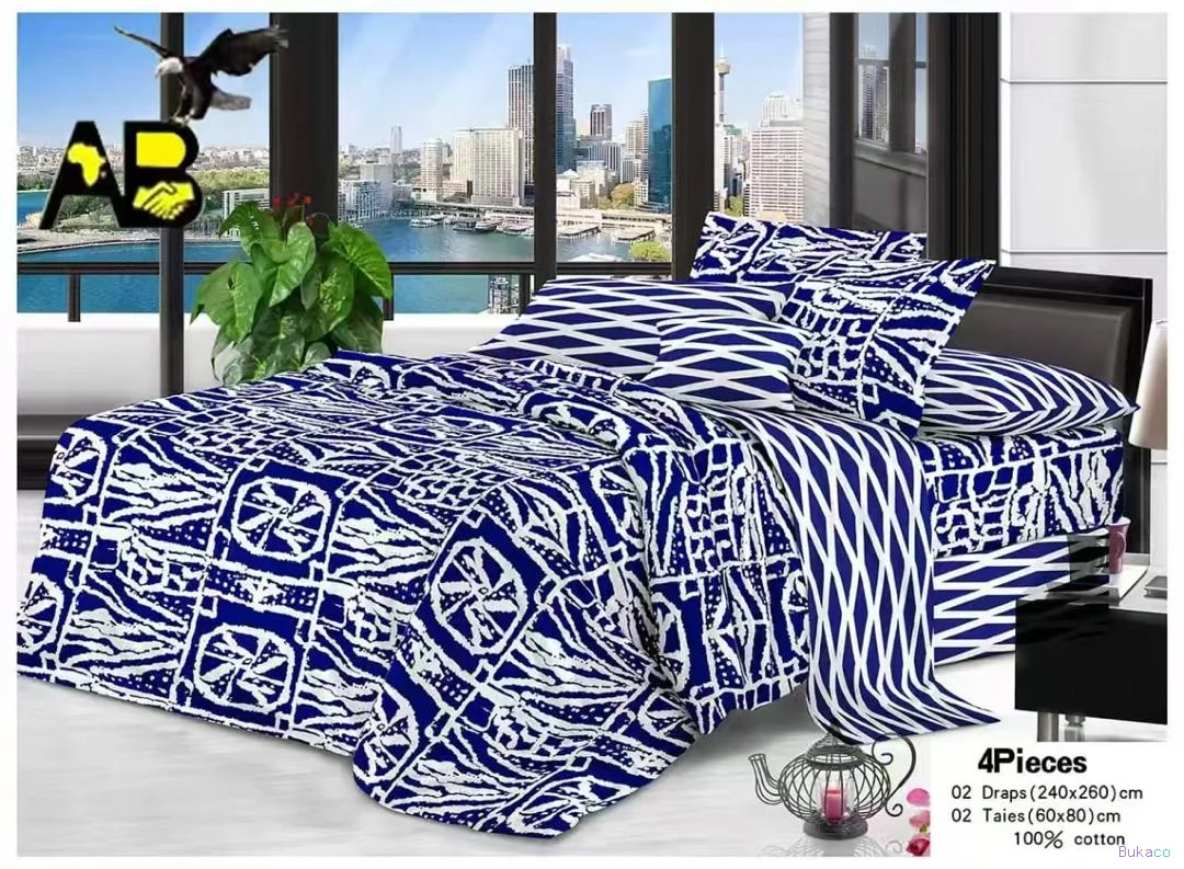 02 draps 2 taie  100 pourcent coton - 2