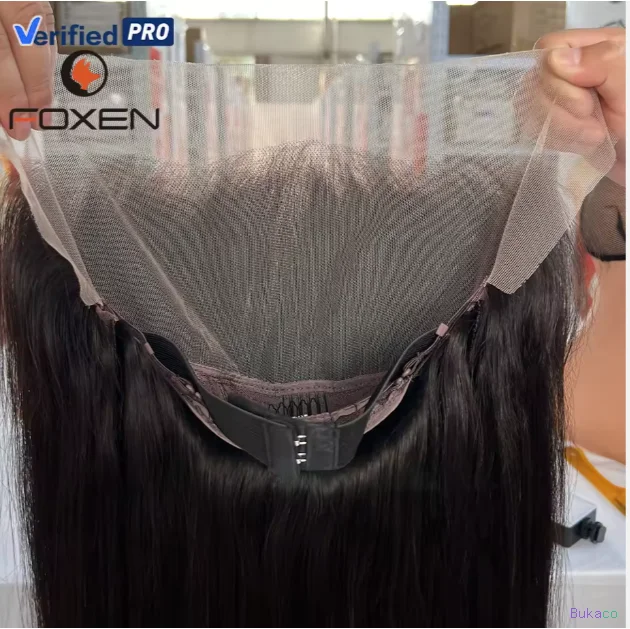 Perruques Sans Colle Foxen Pro Factory en Cheveux Humains 13x6 Perruque Lace Front Transparente HD Complète en Cheveux Humains Naturels pour Femmes Noires - 2