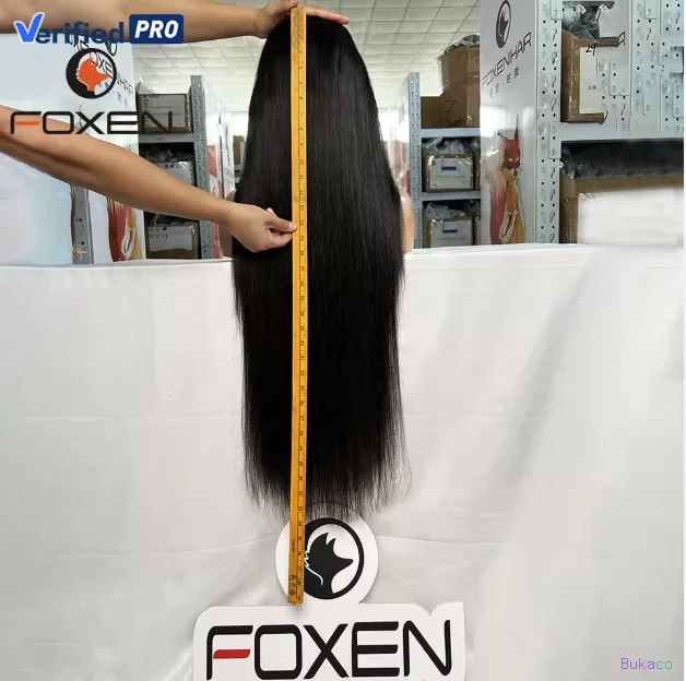 Perruques Sans Colle Foxen Pro Factory en Cheveux Humains 13x6 Perruque Lace Front Transparente HD Complète en Cheveux Humains Naturels pour Femmes Noires - 3