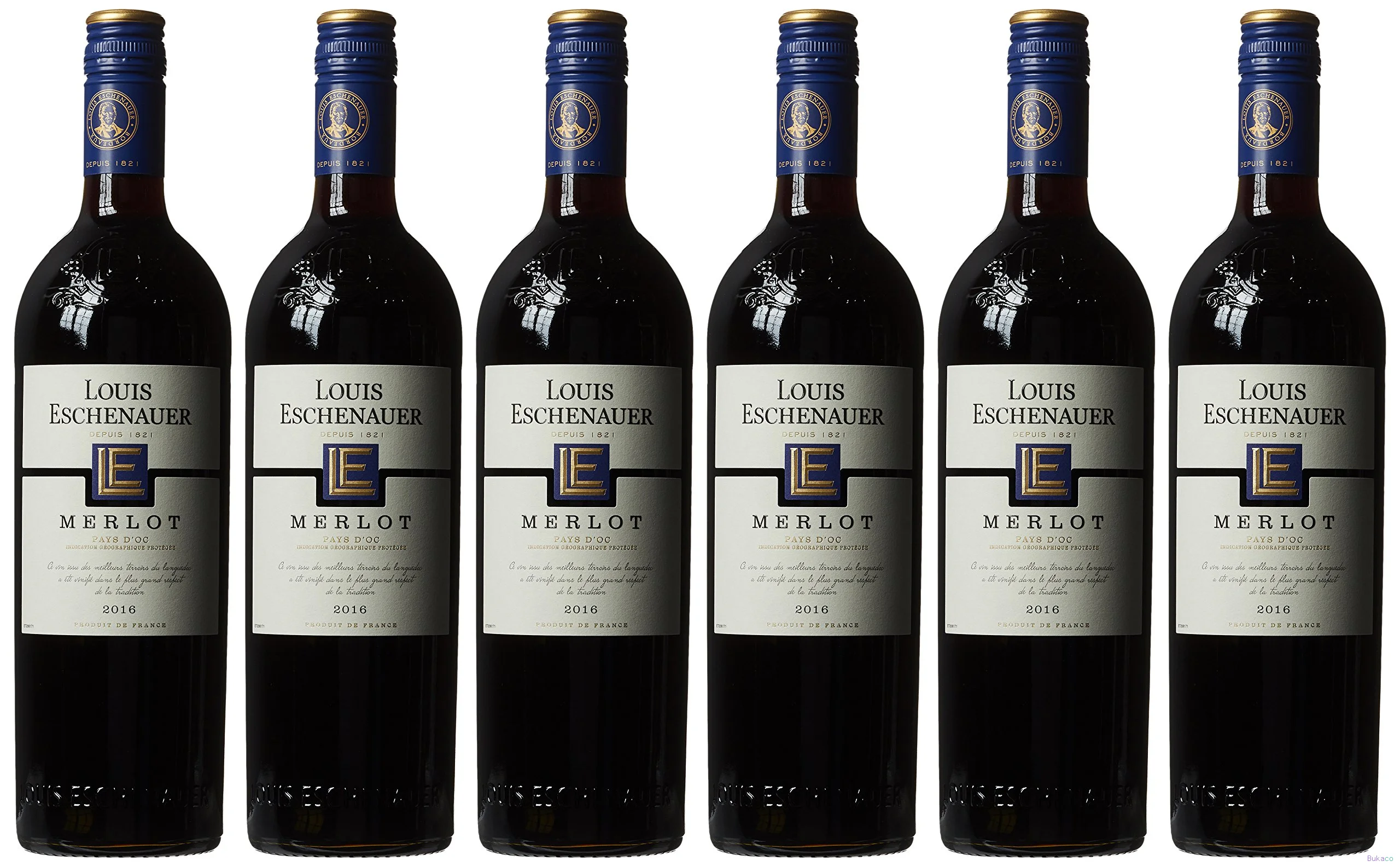 Vin Rouge Louis Eschenauer Merlot - 75cl - Origine France (Pays d'Oc) - 2